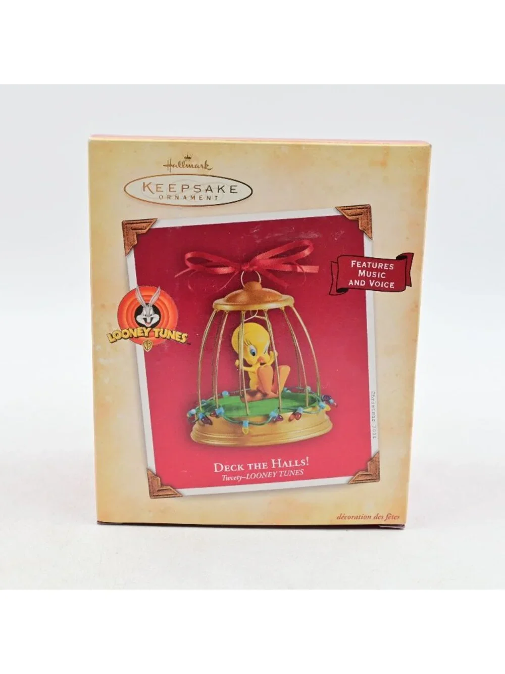 Hallmark Keepsake Ornament Deck The Halls Tweety Looney Tunes Vintage 2004